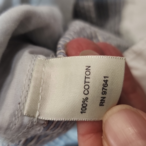 J. Jill seersucker genuine fit below waist pants - Picture 8 of 8